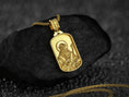 Load image into Gallery viewer, Saint Benedict Dog Tag Pendant – Sterling Silver Catholic Medal Necklace Patron Saint of Protection
