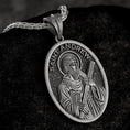 Load image into Gallery viewer, Saint Andrew Pendant – Sterling Silver Catholic Medal Necklace Apostle Devotional Jewelry
