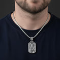 Load image into Gallery viewer, Saint Peter Dog Tag Pendant – Sterling Silver Catholic Medal Necklace Patron Saint of the Papacy
