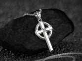 Celtic Cross Pendant – Sterling Silver Christian Necklace Symbol of Faith and Irish Heritage