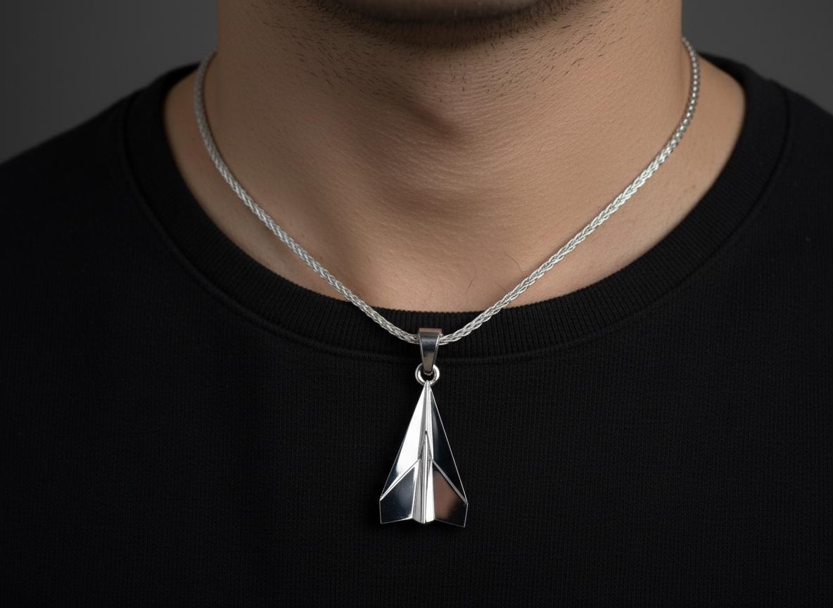Origami Airplane Pendant
