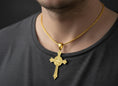 Bild in Galerie-Betrachter laden, Knights Templar Cross Pendant – Sigillum Militum Xpisti Seal Necklace, Medieval Crusader Symbol in Silver
