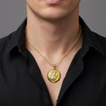 Load image into Gallery viewer, Gold Lion Pendant - Engravable
