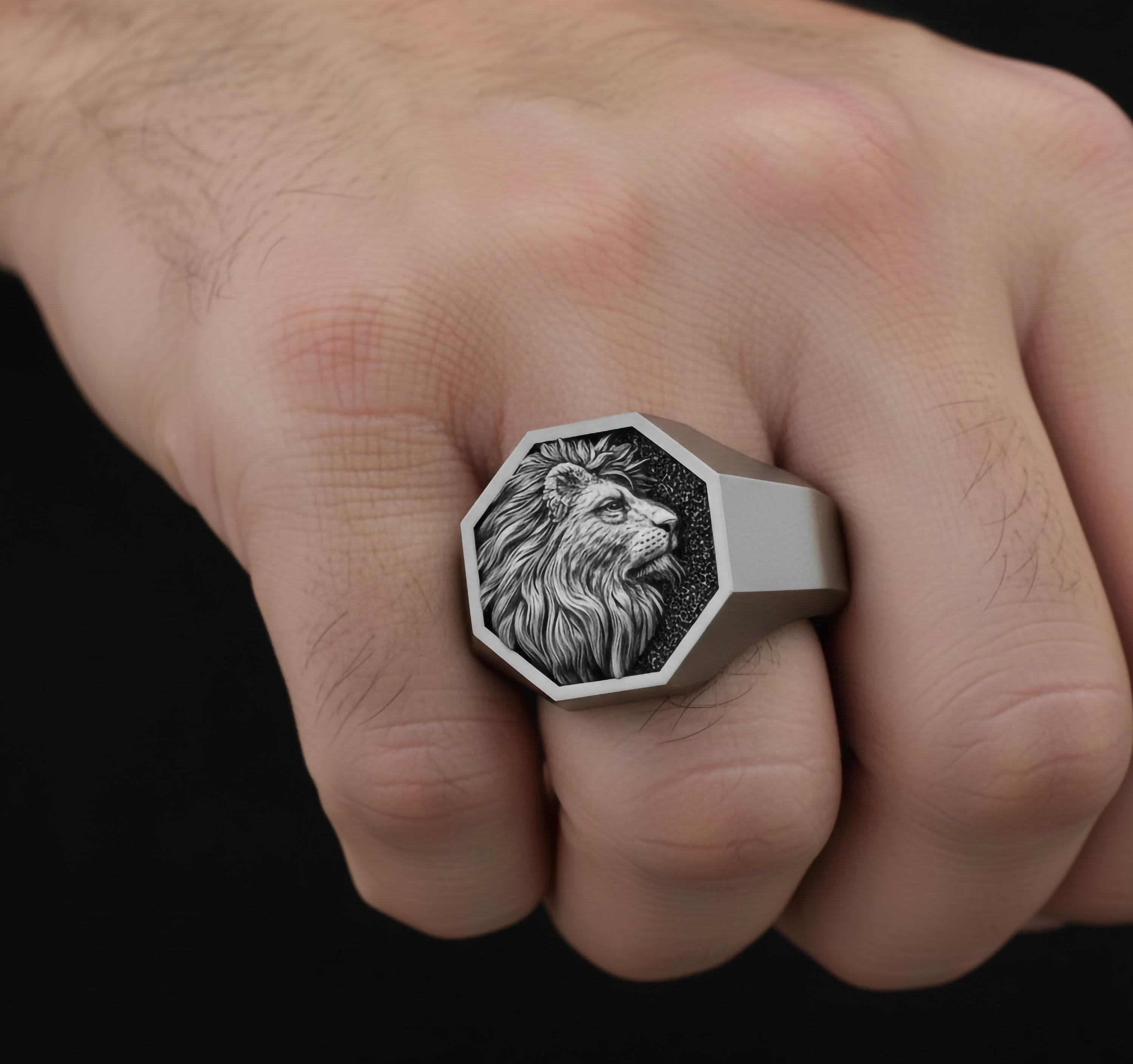 Lion & Lioness Ring » Free Shipping » Angelios Jewelry | Angelios