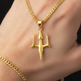 Load image into Gallery viewer, Gold Poseidon's Trident
