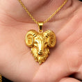 Load image into Gallery viewer, Gold Aries Pendant
