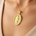 Load image into Gallery viewer, Gold Guadalupe Pendant - Engravable
