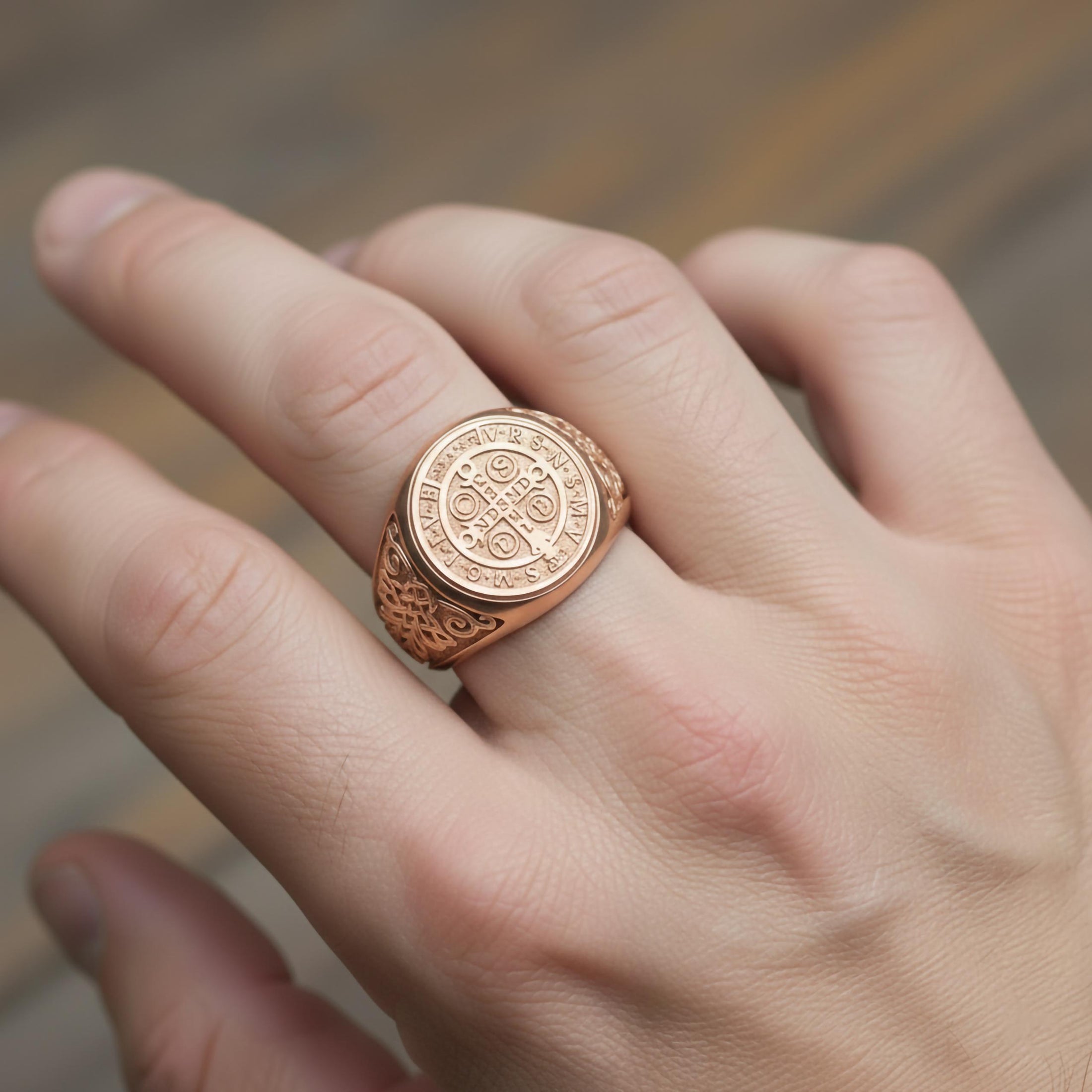 Saint Benedict Ring - Gold