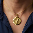 Load image into Gallery viewer, Gold Ram Pendant - Engravable
