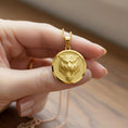 Load image into Gallery viewer, Gold Tiger Pendant - Engravable
