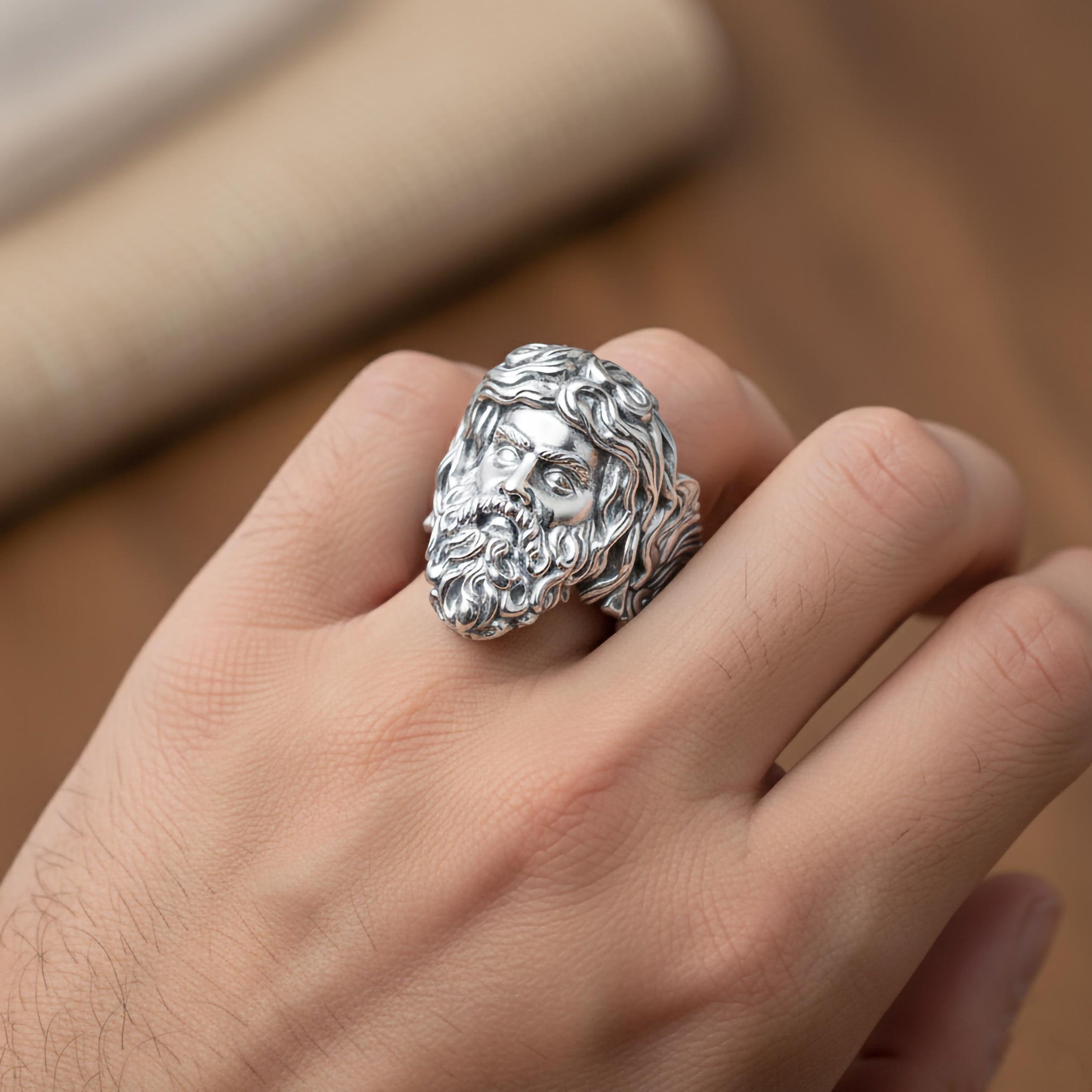 Poseidon Ring, Sterling