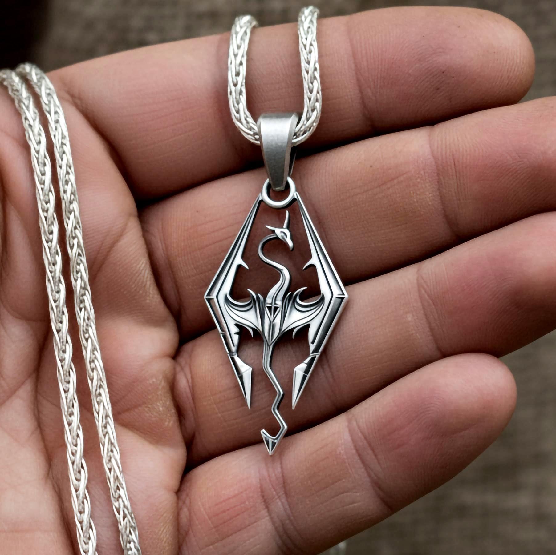 Skyrim Dragon Pendant