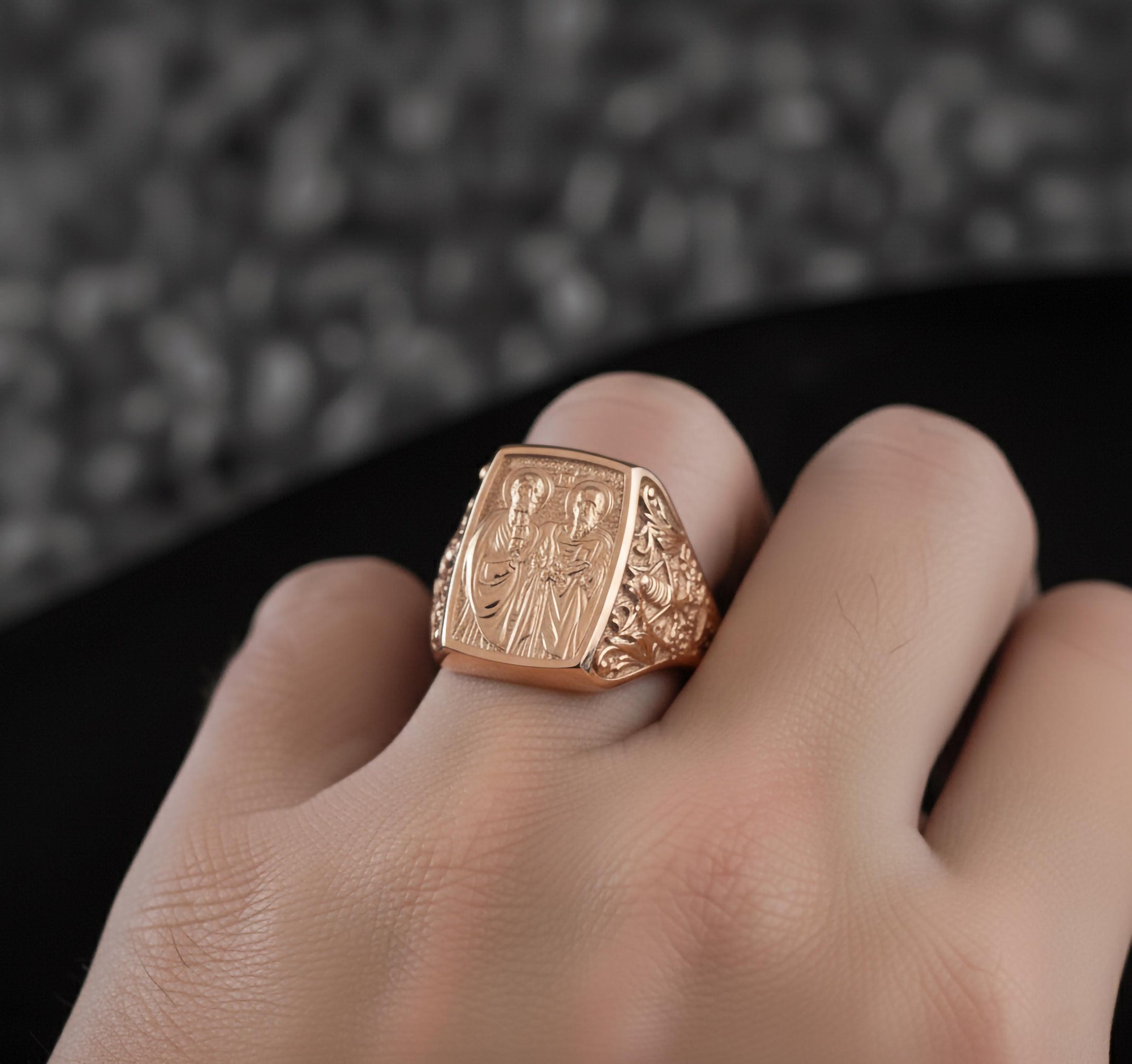 Saint Peter and Saint Paul Ring – 925 Sterling Silver Apostles of Faith, Symbol of Unity and Devotion Jewelry