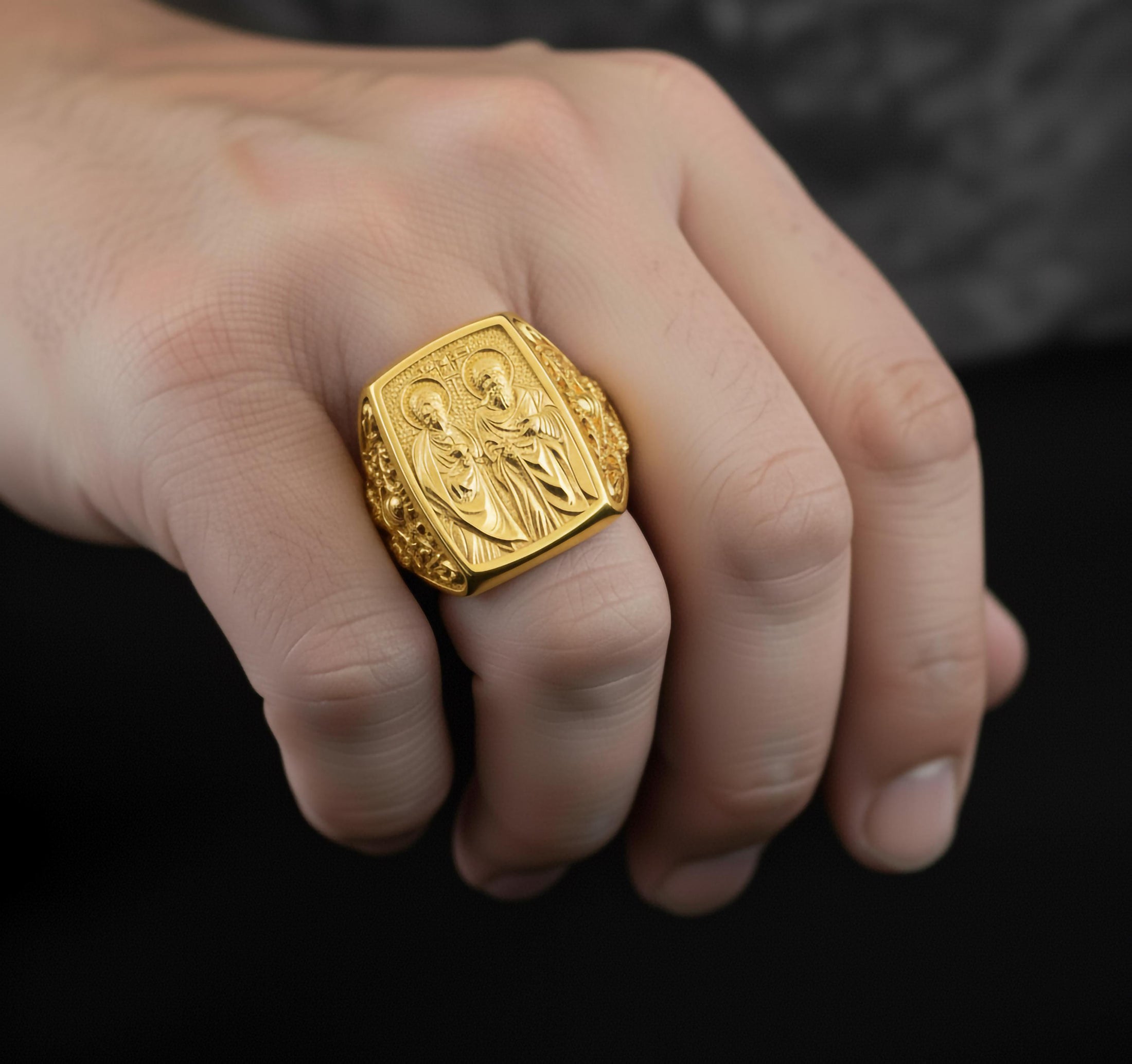 Saint Peter and Saint Paul Ring – 925 Sterling Silver Apostles of Faith, Symbol of Unity and Devotion Jewelry