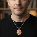 Load image into Gallery viewer, Saint Michael Pendant – Sterling Silver Archangel Necklace Symbol of Protection and Faith
