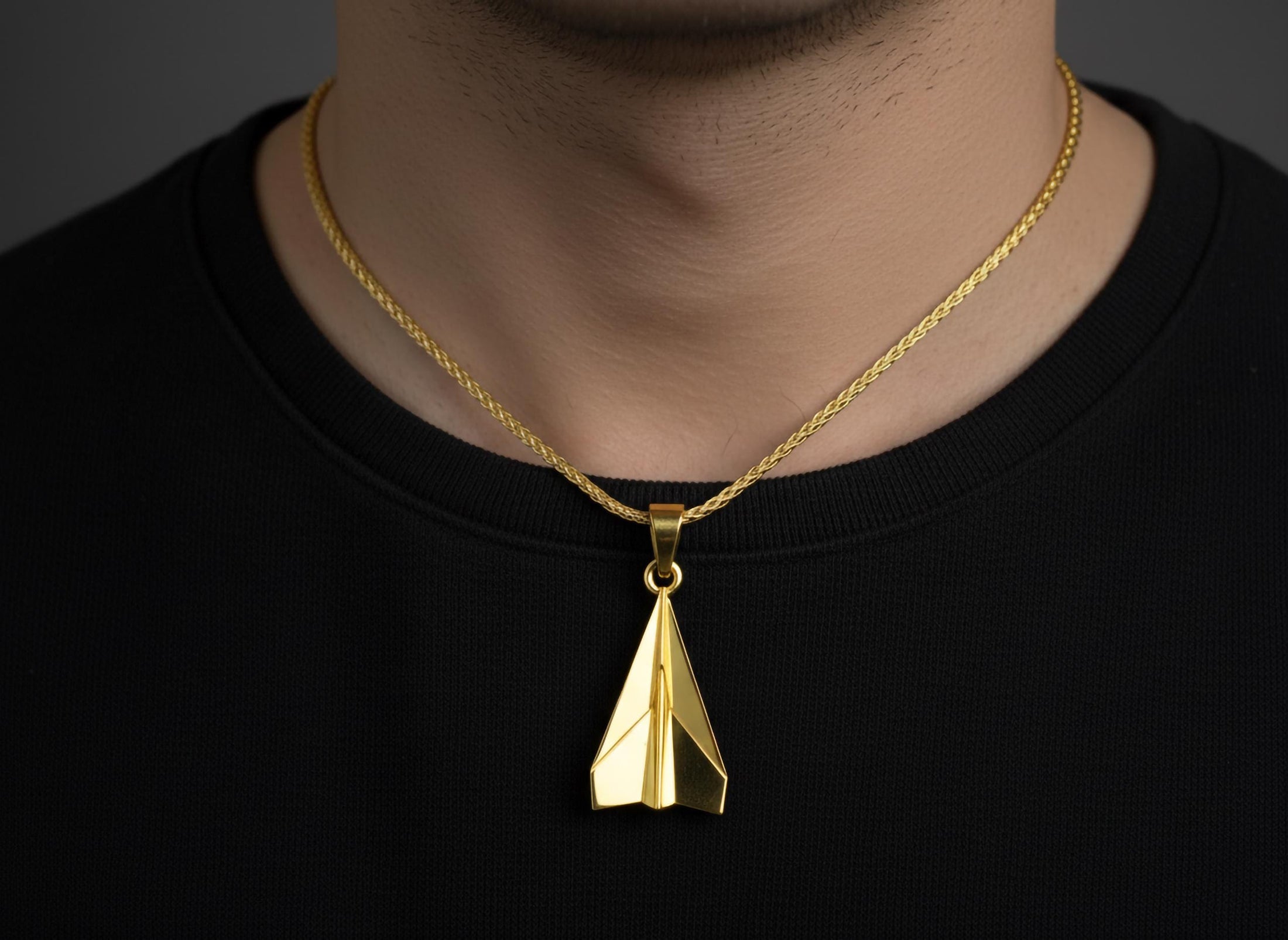 Origami Airplane Pendant