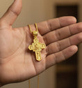Load image into Gallery viewer, Orthodox Cross Pendant – 925 Sterling Silver Jesus and Archangel Necklace, Christian Faith Jewelry for Men
