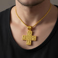 Load image into Gallery viewer, Byzantine Cross Pendant – 925 Silver Jesus and Virgin Mary Necklace, Orthodox Christian Faith Jewelry
