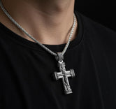 Crucifix Cross Pendant – 925 Silver Jesus Christ Necklace, Catholic Faith Jewelry for Men and Women