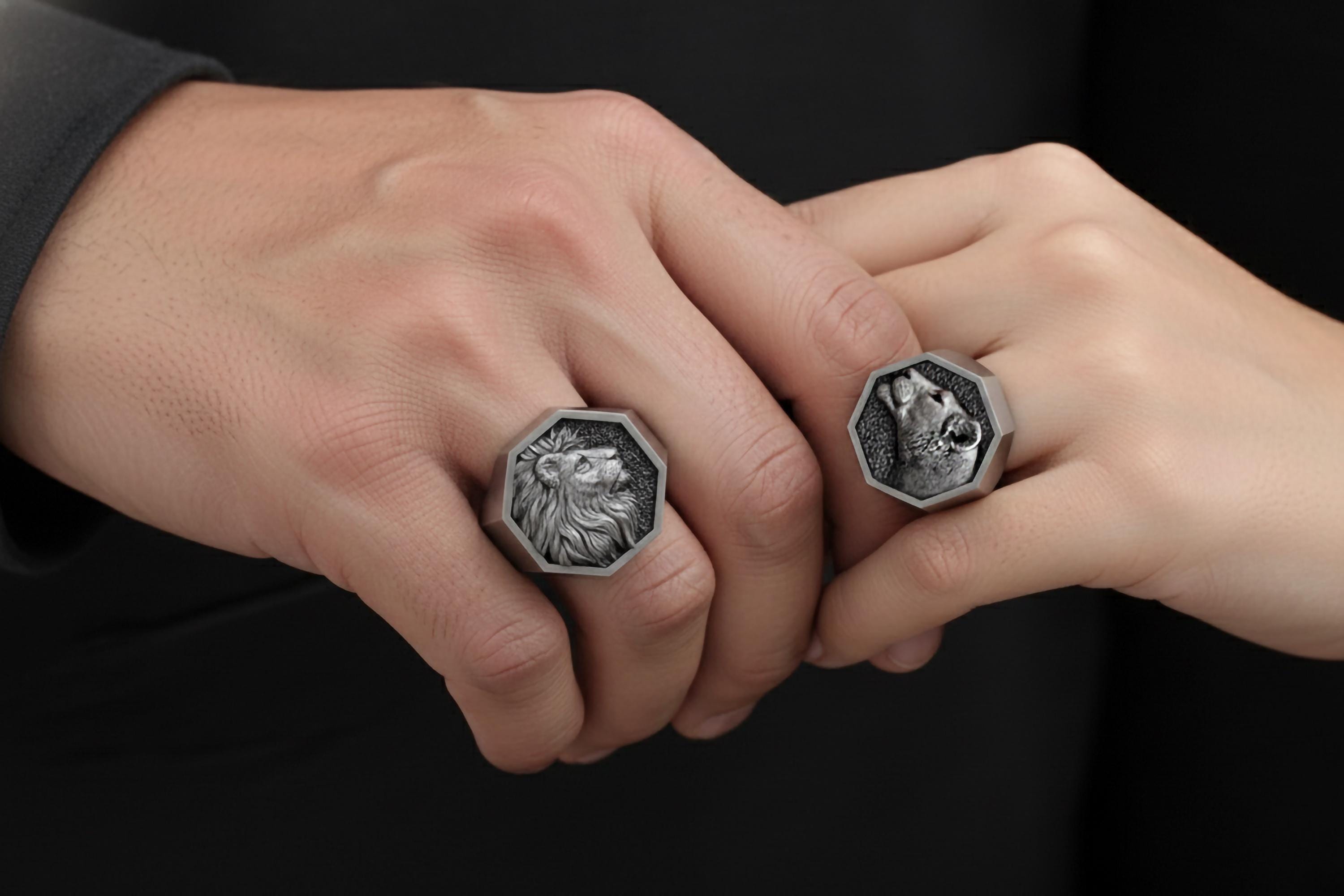 Lion & Lioness Ring » Free Shipping » Angelios Jewelry | Angelios