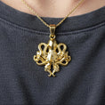 Load image into Gallery viewer, Gold Octopus Pendant
