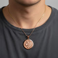 Load image into Gallery viewer, Gold Wolf Pendant - Engravable
