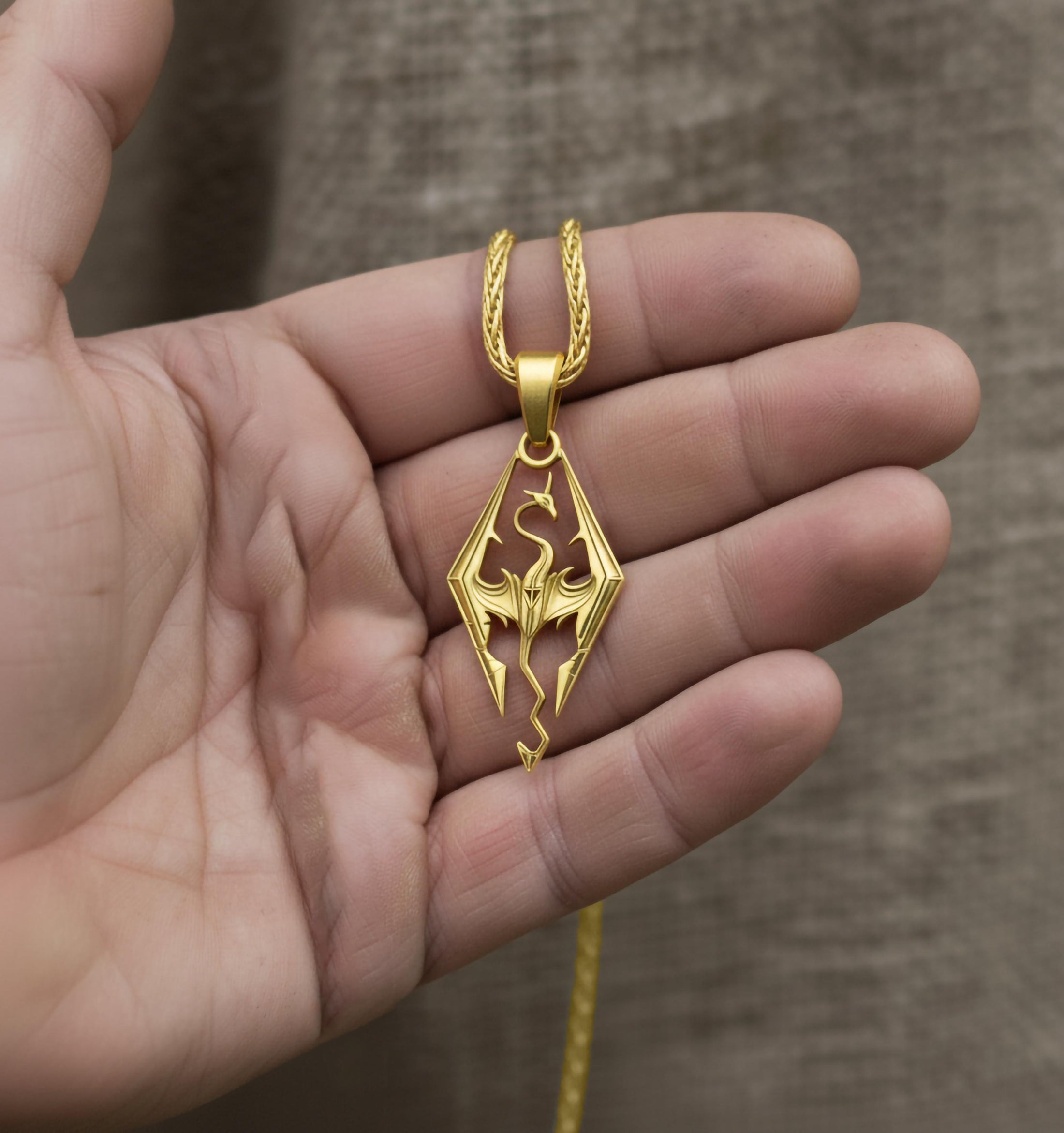 Skyrim Dragon Pendant