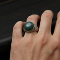 Load image into Gallery viewer, Round Gemstone Men’s Ring – 925 Sterling Silver Vintage Ring with Lapis Lazuli, Tiger’s Eye, Green Aventurine & Red Agate
