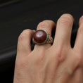 Load image into Gallery viewer, Round Gemstone Men’s Ring – 925 Sterling Silver Vintage Ring with Lapis Lazuli, Tiger’s Eye, Green Aventurine & Red Agate
