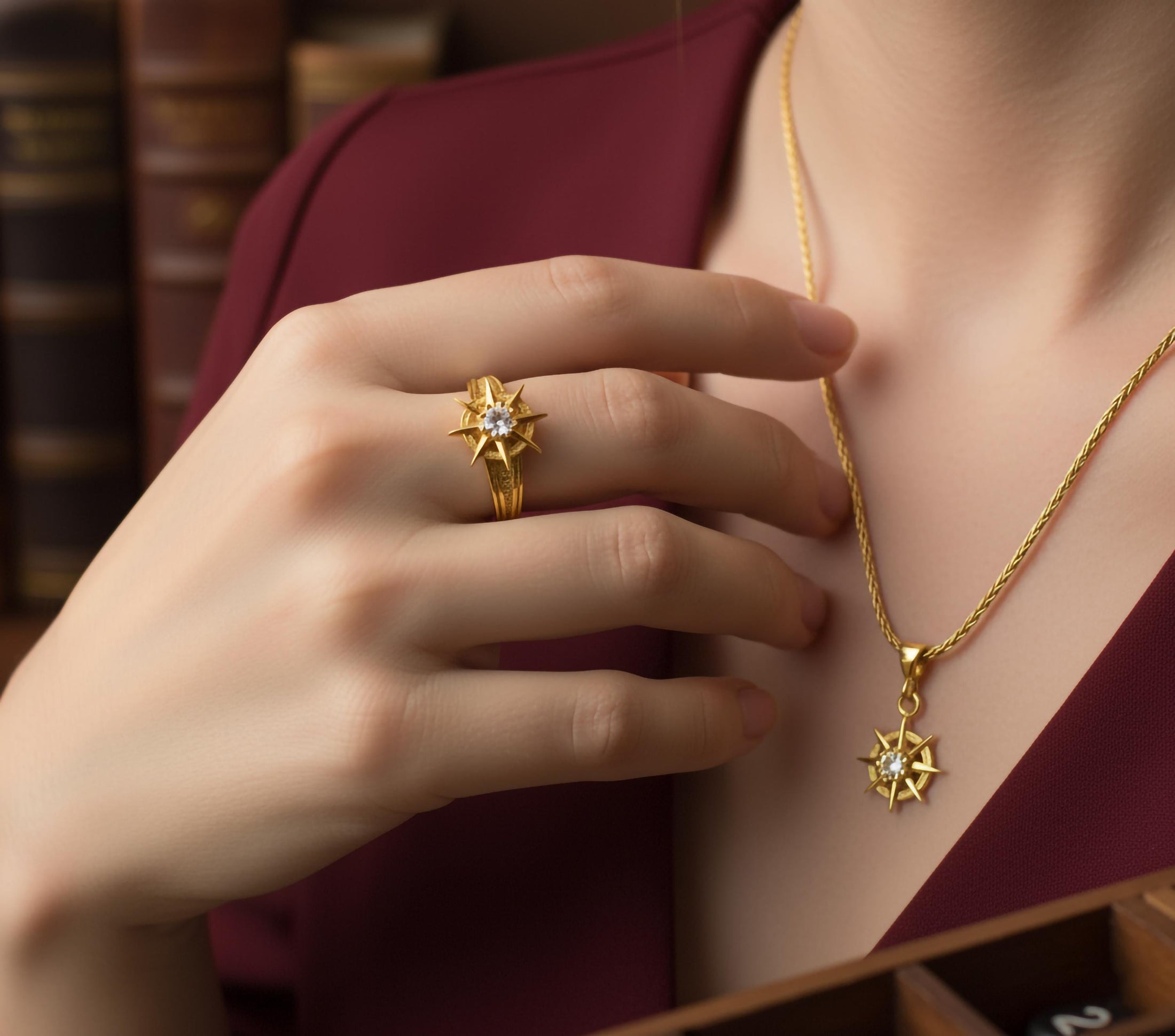 Silver Gale's Earring & Charm - Gale Baldur's Gate 3 Inspired Necklace, Wizard Jewelry Gift