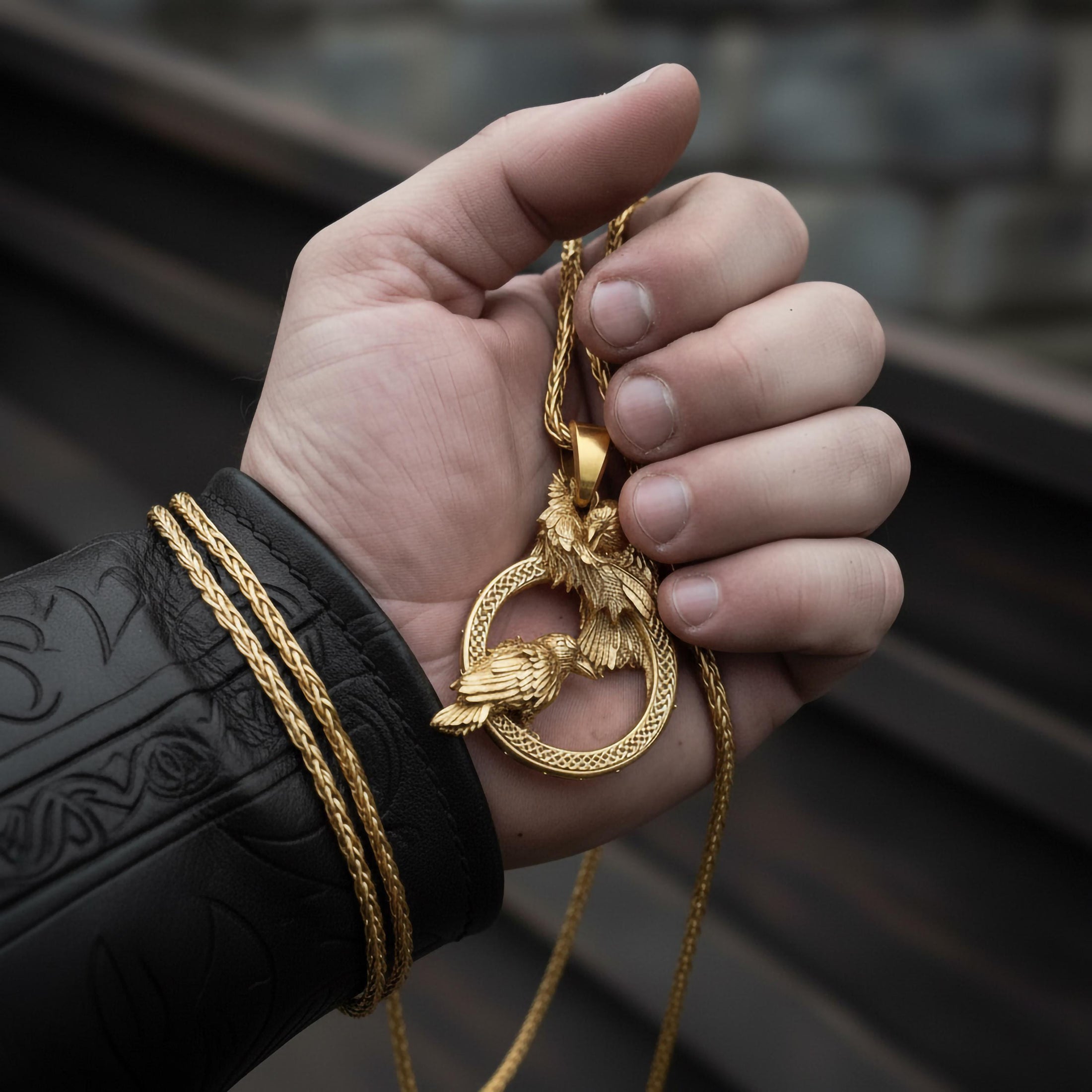 Huginn and Muninn Pendant