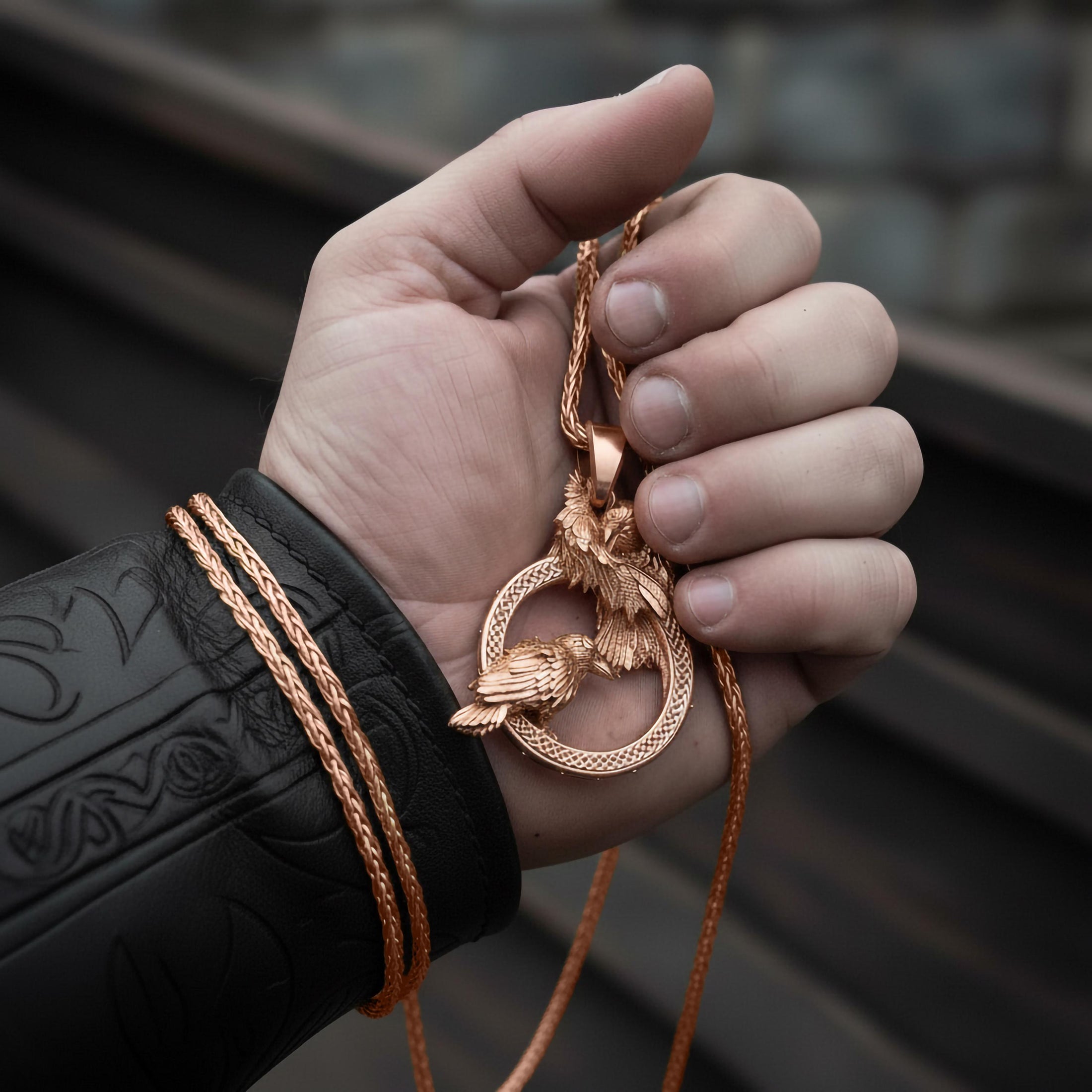 Huginn and Muninn Pendant
