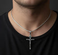 Load image into Gallery viewer, INRI Crucifix Pendant – 925 Sterling Silver Jesus Cross Necklace, Catholic Faith Jewelry for Men & Women
