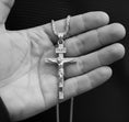 Load image into Gallery viewer, INRI Crucifix Pendant – 925 Sterling Silver Jesus Cross Necklace, Catholic Faith Jewelry for Men & Women
