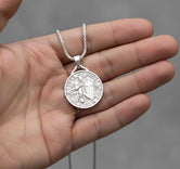 Templar Knight Pendant – 925 Silver Crusader Shield Necklace, Medieval Christian Warrior Jewelry for Men