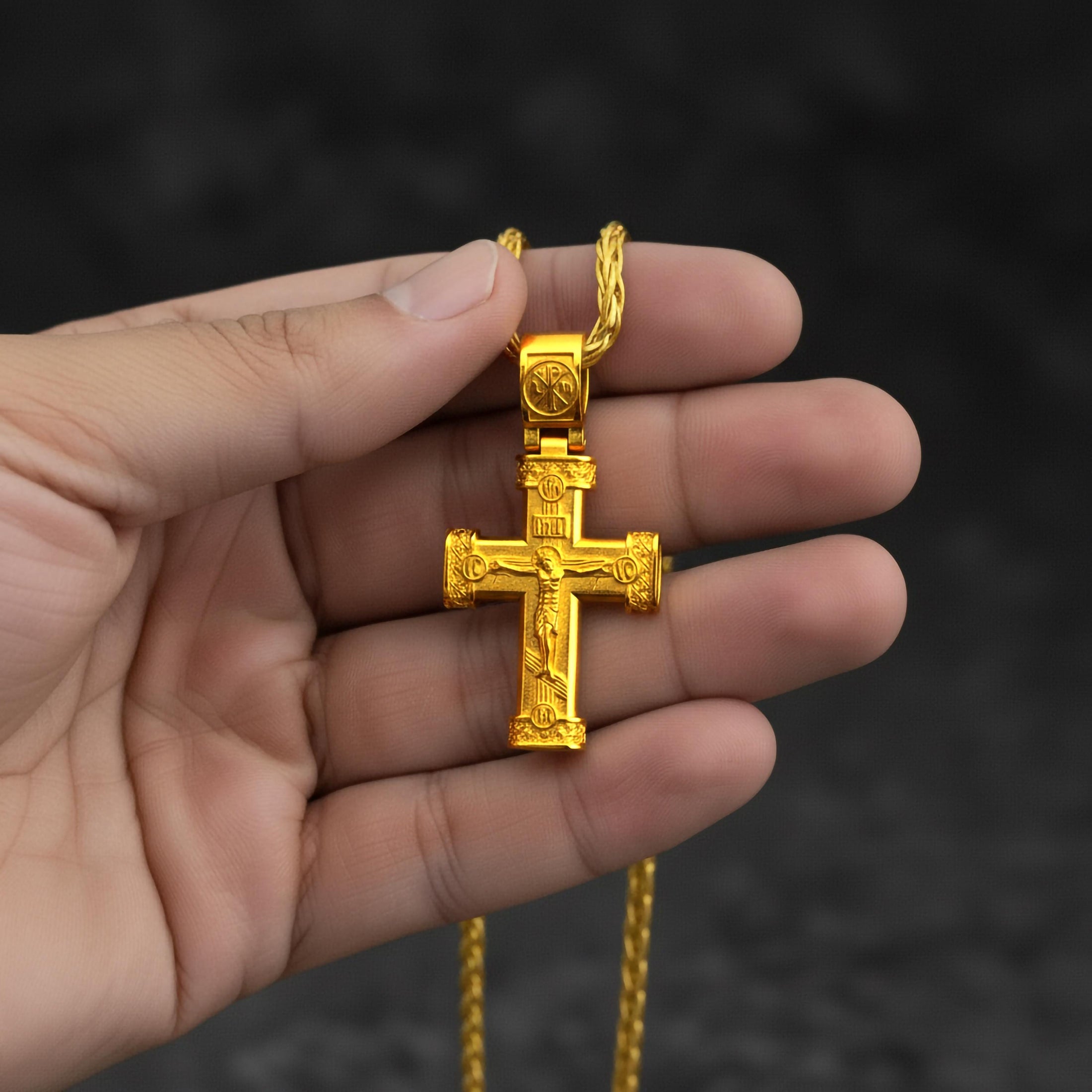 Crucifix Cross Pendant – 925 Silver Jesus Christ Necklace, Catholic Faith Jewelry for Men and Women