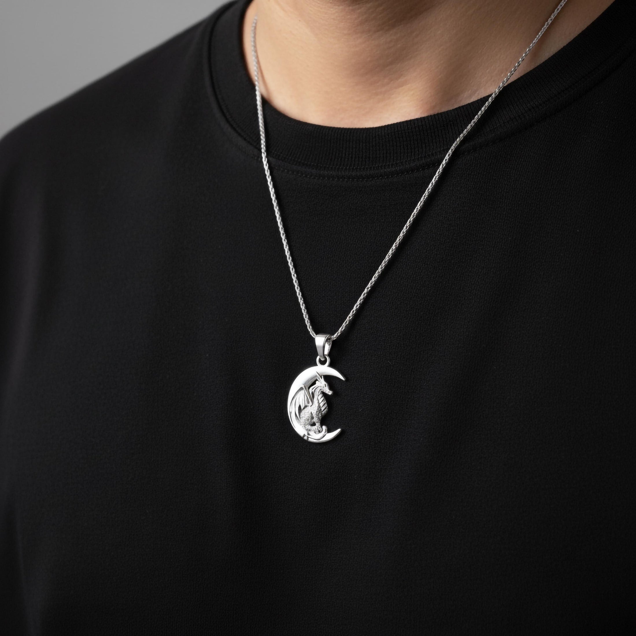 Moon Dragon Pendant