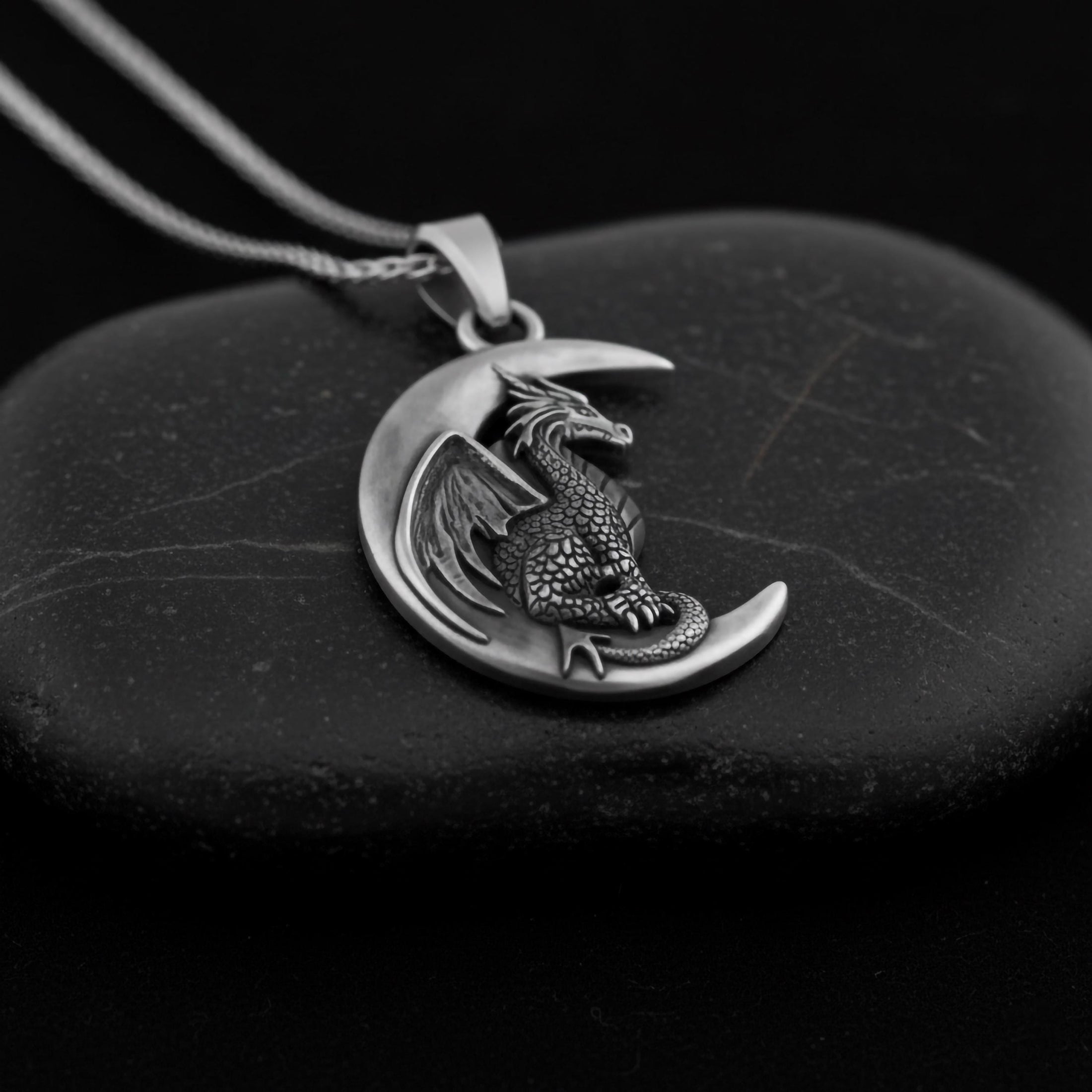 Moon Dragon Pendant