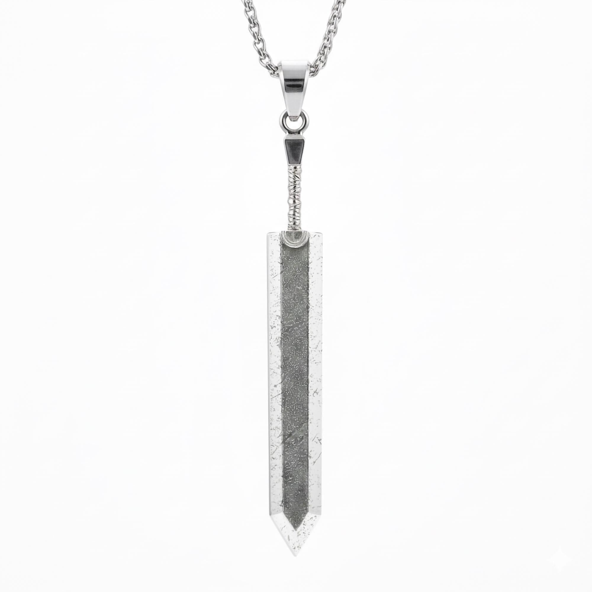 Berserk Guts Inspired Dragonslayer Sword Pendant – Sterling Silver Anime Necklace