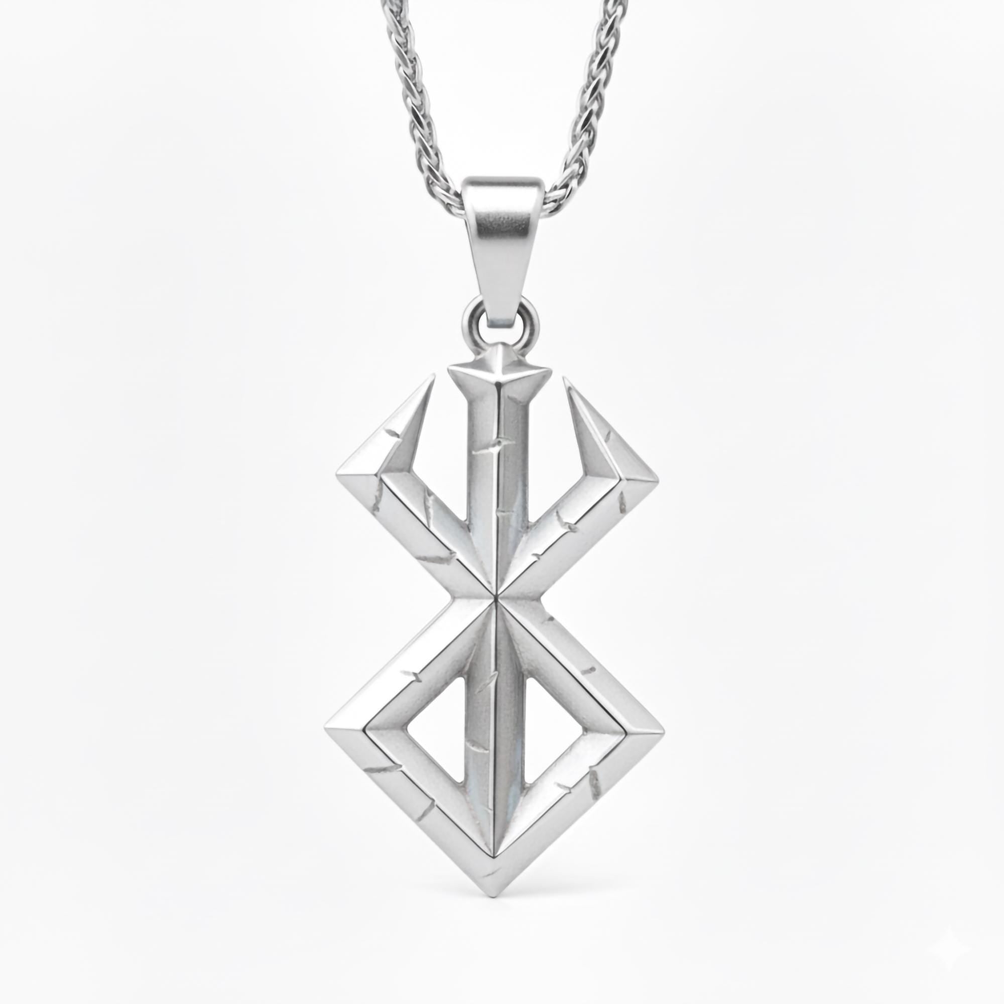 Berserk Inspired Brand of Sacrifice Pendant – Sterling Silver Anime Mark Necklace