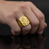 Saint Cecilia Ring – Sterling Silver Catholic Patron Saint of Music Signet