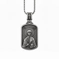 Load image into Gallery viewer, Saint Anastasia Pendant – Sterling Silver Orthodox Icon of St. Anastasia the Healer Necklace

