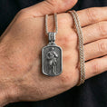 Load image into Gallery viewer, Saint Paul Pendant – Sterling Silver Dog Tag Style Engravable Christian Necklace
