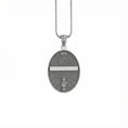 Load image into Gallery viewer, Oval Saint Paul Pendant – Sterling Silver Engravable Christian Medal Necklace
