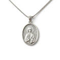 Load image into Gallery viewer, Oval Saint Anastasia Pendant – Sterling Silver Engravable Orthodox Christian Medal

