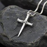 Crucifixion Nail Cross Pendant