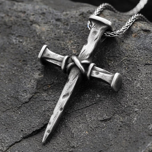 Crucifixion Nail Cross Pendant