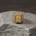 Load image into Gallery viewer, Saint Cecilia Ring – Sterling Silver Christian Signet of the Patron Saint of Music
