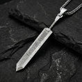 Bild in Galerie-Betrachter laden, Berserk Guts Inspired Dragonslayer Sword Pendant – Sterling Silver Anime Necklace
