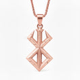 Bild in Galerie-Betrachter laden, Berserk Inspired Brand of Sacrifice Pendant – Sterling Silver Anime Mark Necklace
